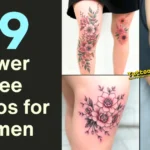 Flower Knee Tattoos for Women