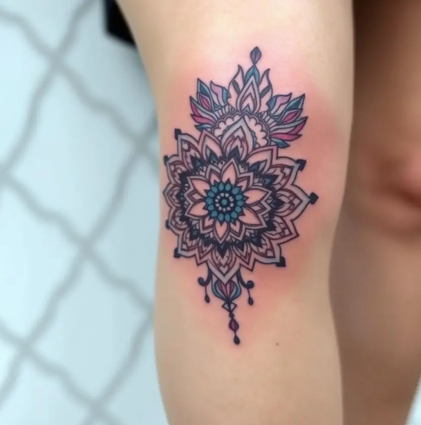 Mandala Knee Tattoo Placement