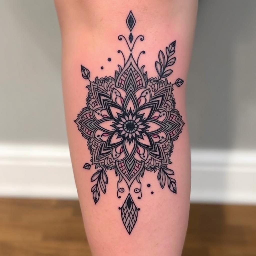 above knee ink art designs