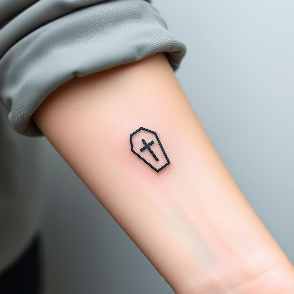 3D and perspective cross tattoos