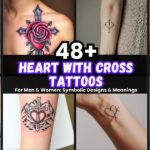 Heart with Cross Tattoos