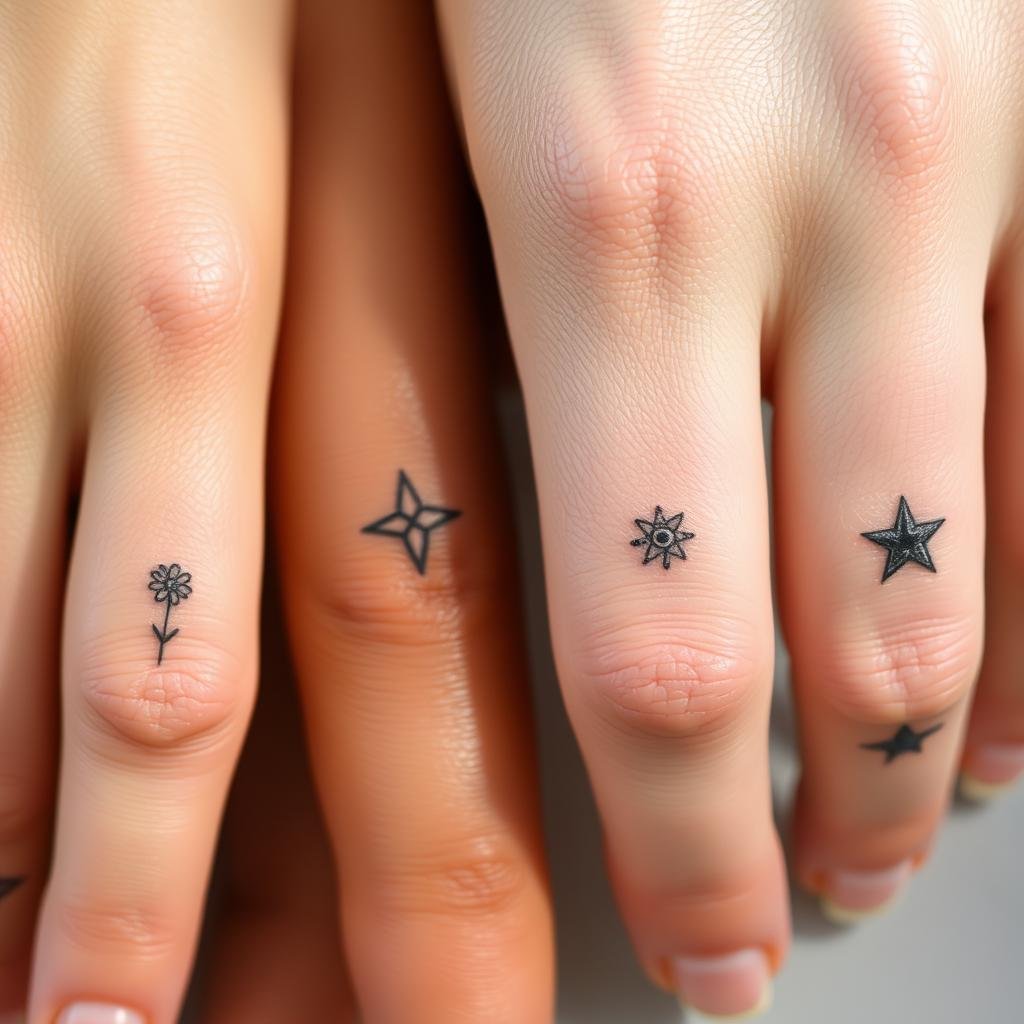 Small finger tattoos