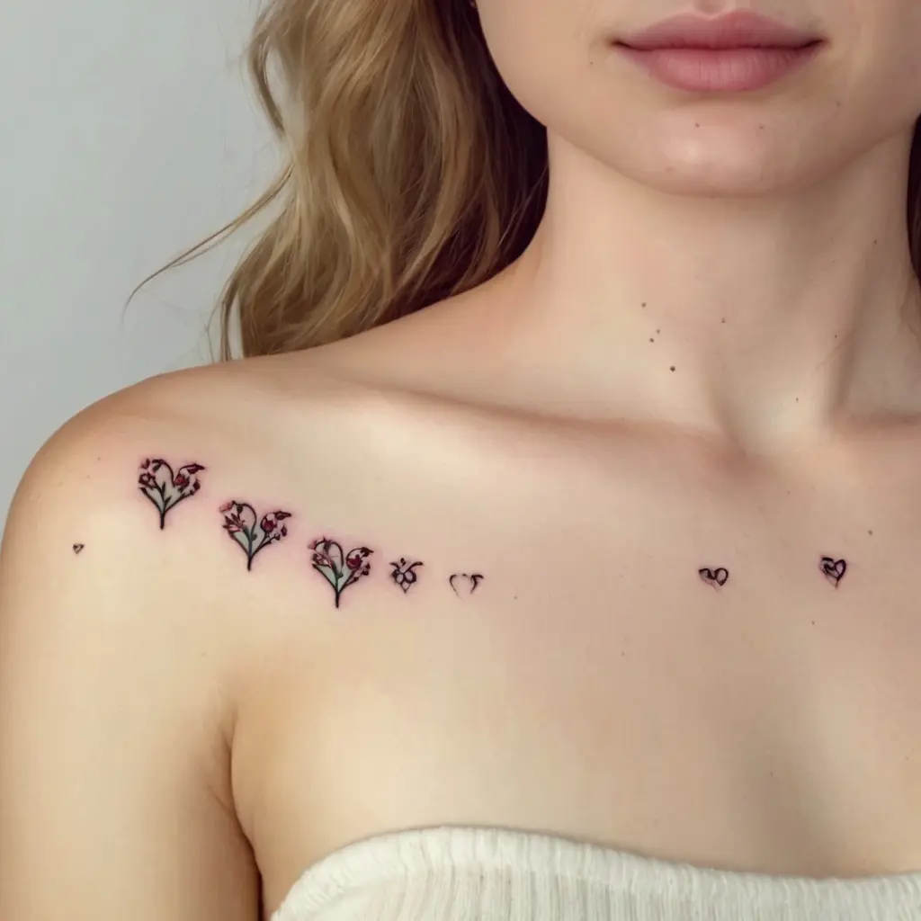 Trendy Tiny Shoulder Tats for Women 3