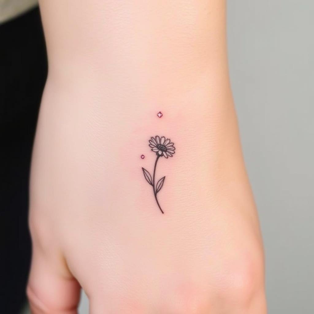 dainty small flower tattoo ideas