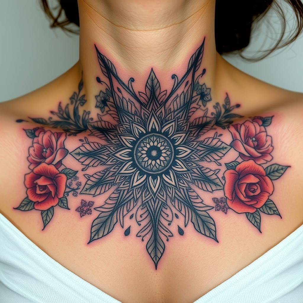 floral mandala tattoos