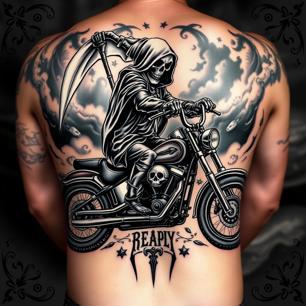 harley davidson grim reaper tattoo