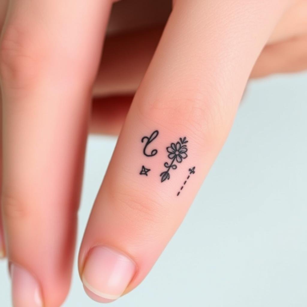 inside finger tattoos