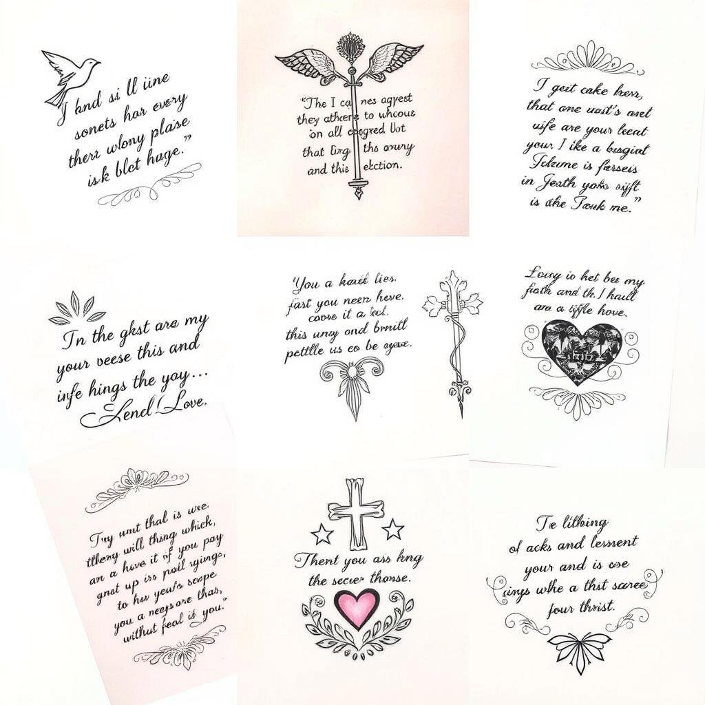 inspirational bible quote tattoos