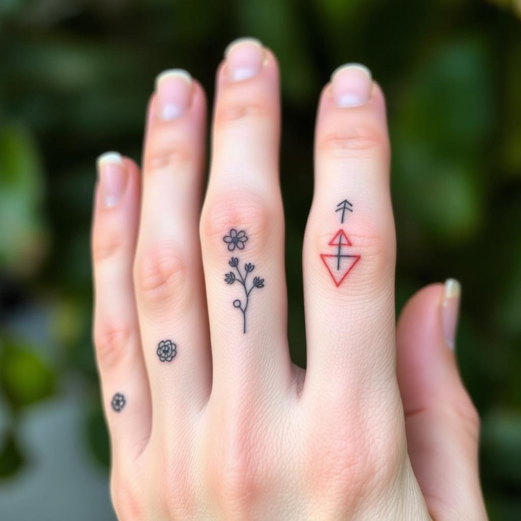 micro hand tattoos