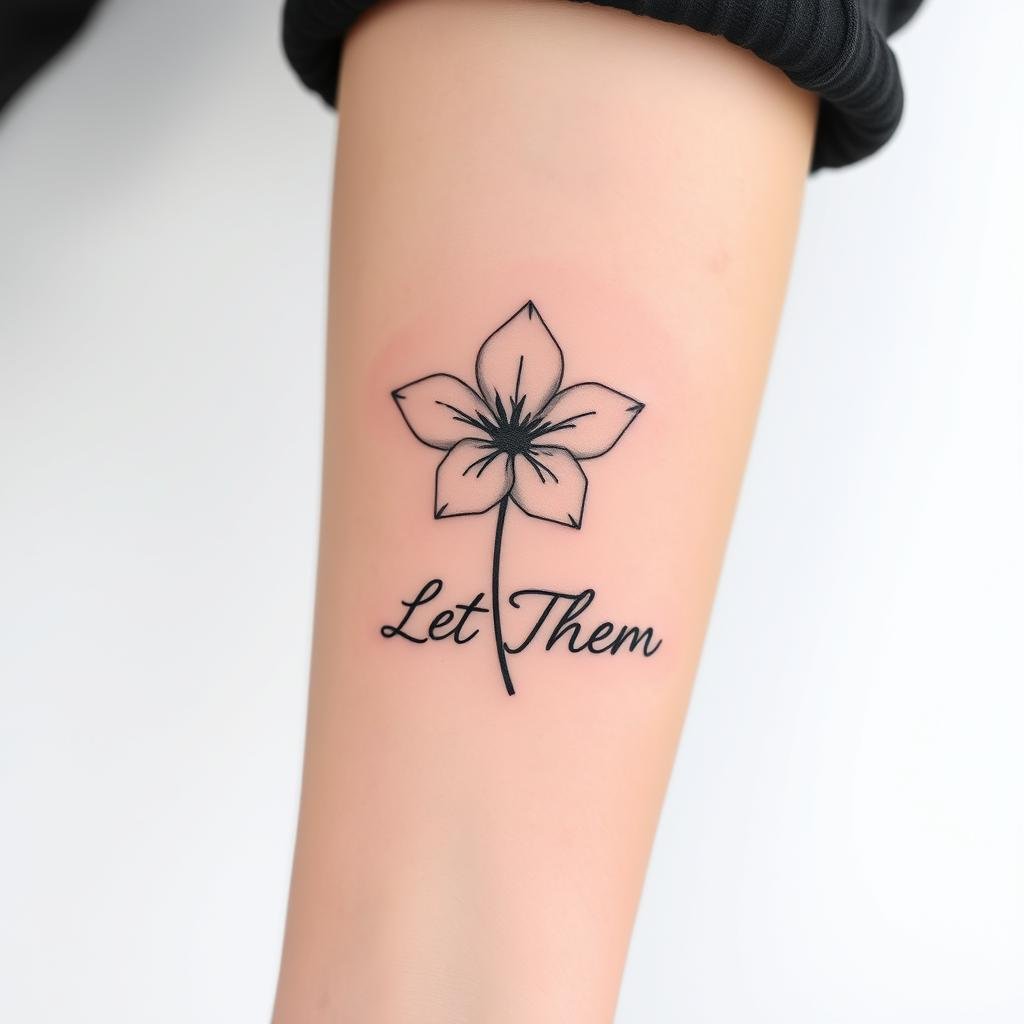 minimalist flower tattoos