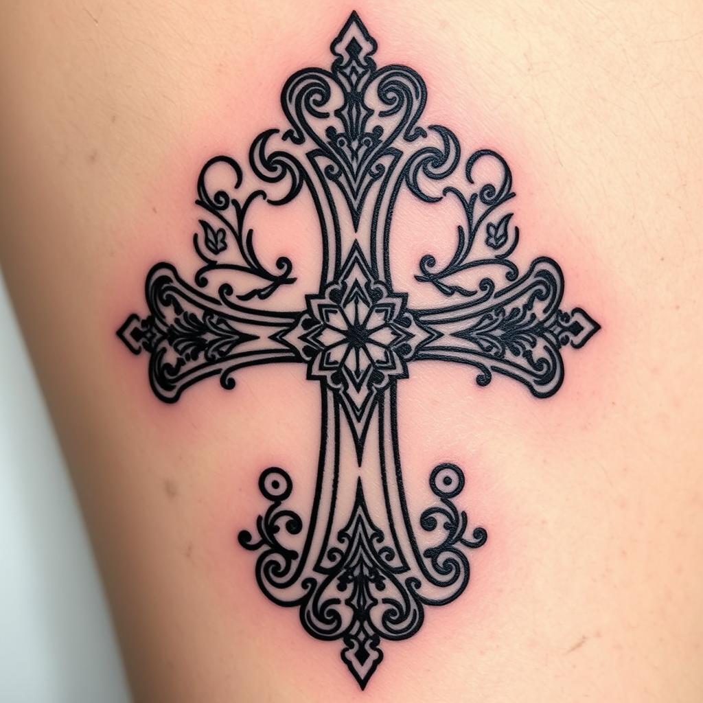 orthodox cross tattoo designs