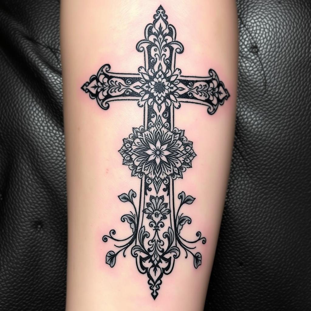 orthodox cross tattoo