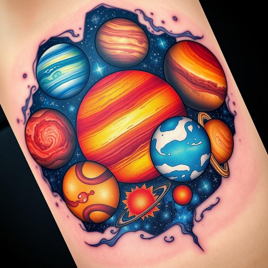 planetary tattoos