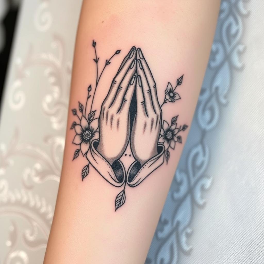 praying hands tattoos