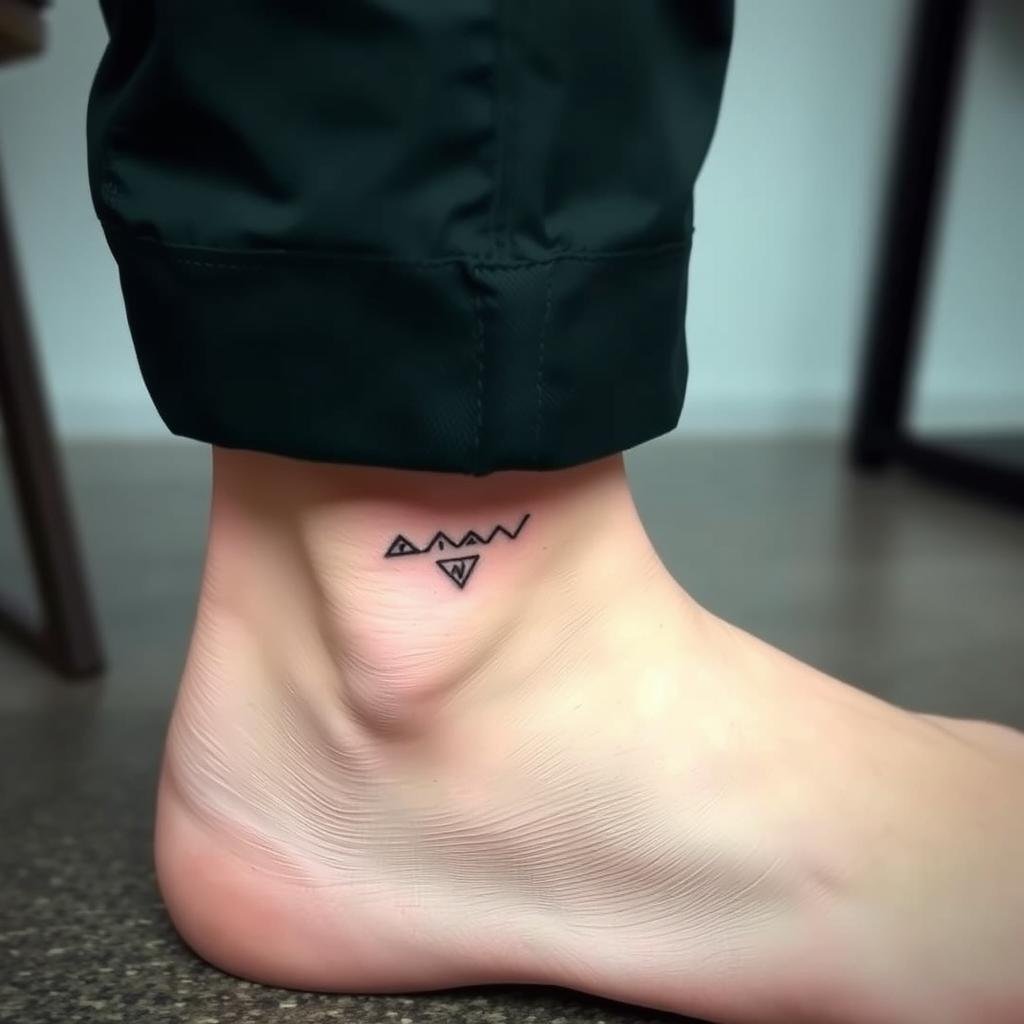 small ankle tattoos for men