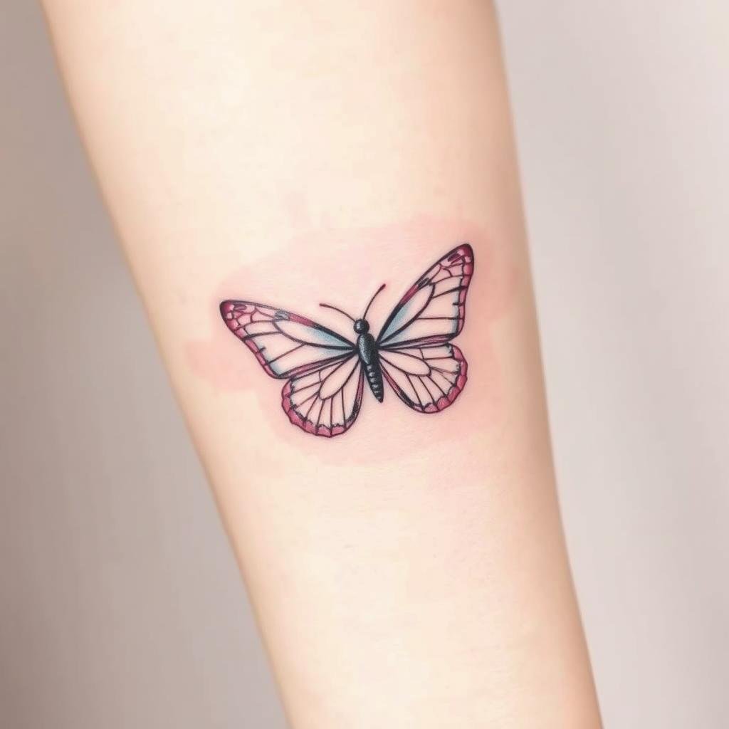 small butterfly tattoo design