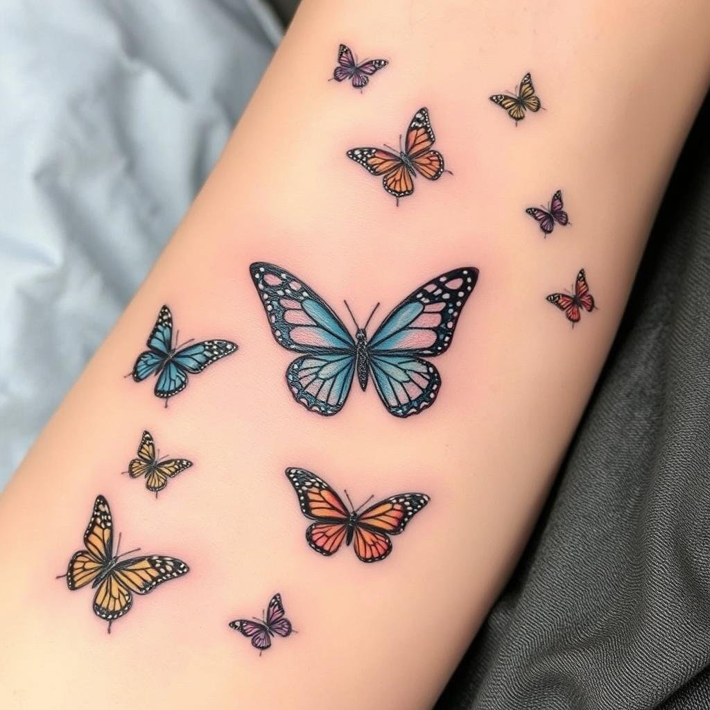 small butterfly tattoos