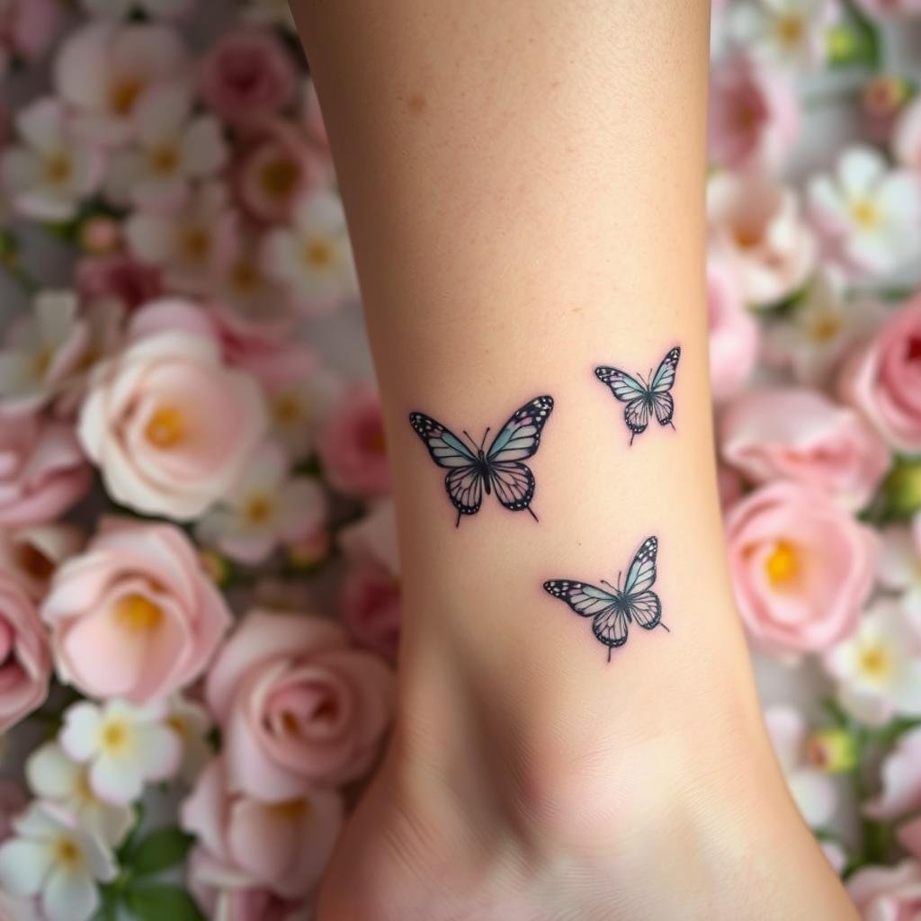 small butterfly tattoos for females