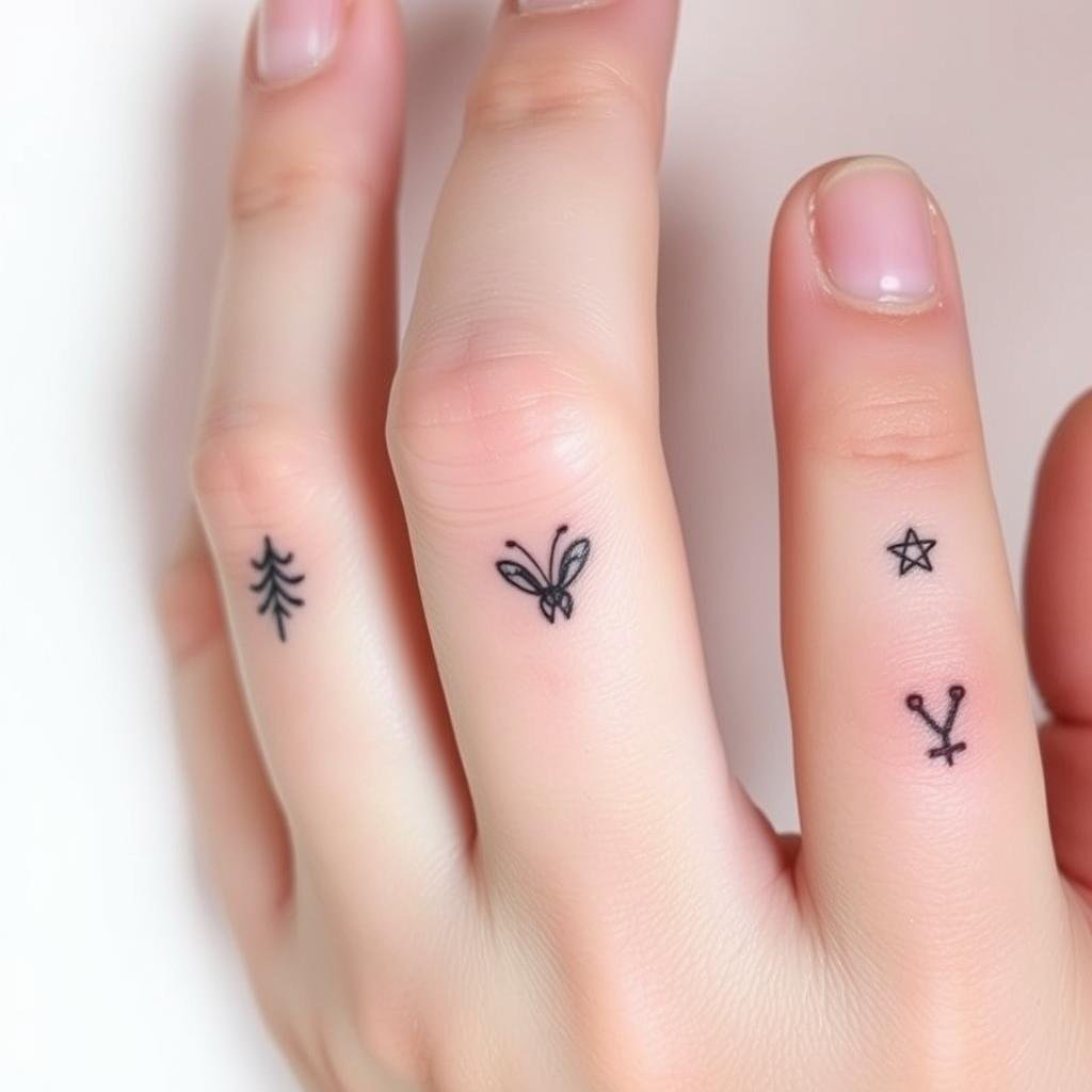 small finger tattoos