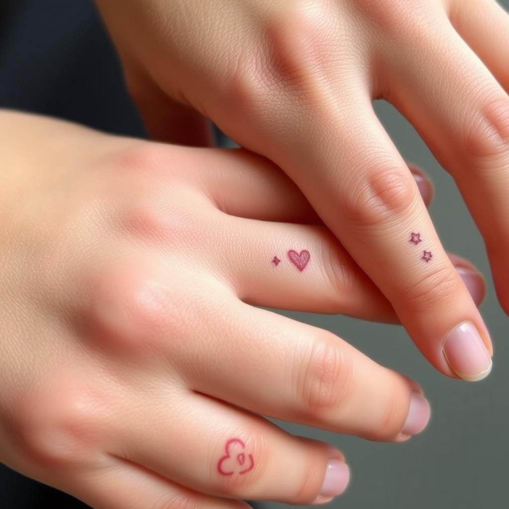 small finger tattoos