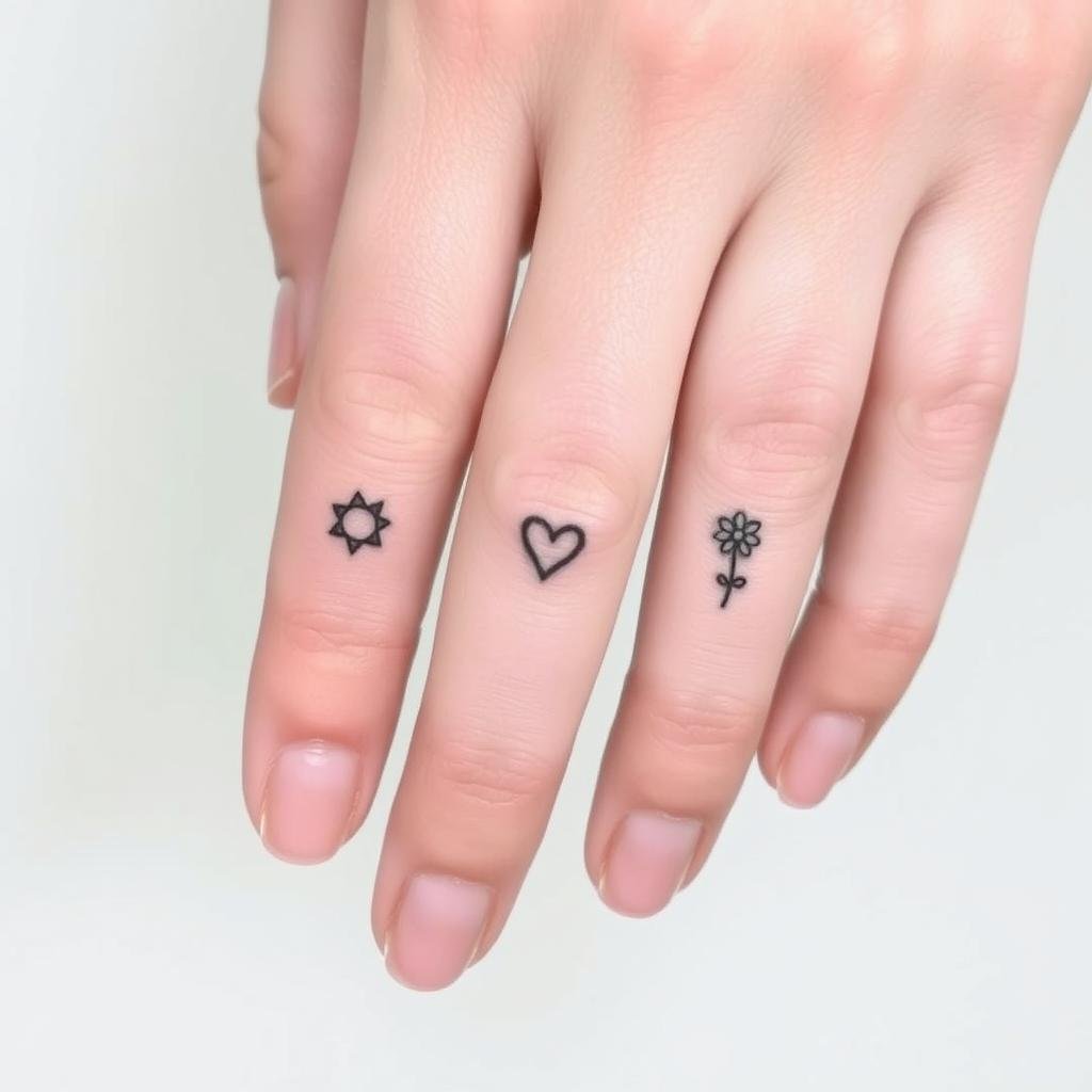 small finger tattoos