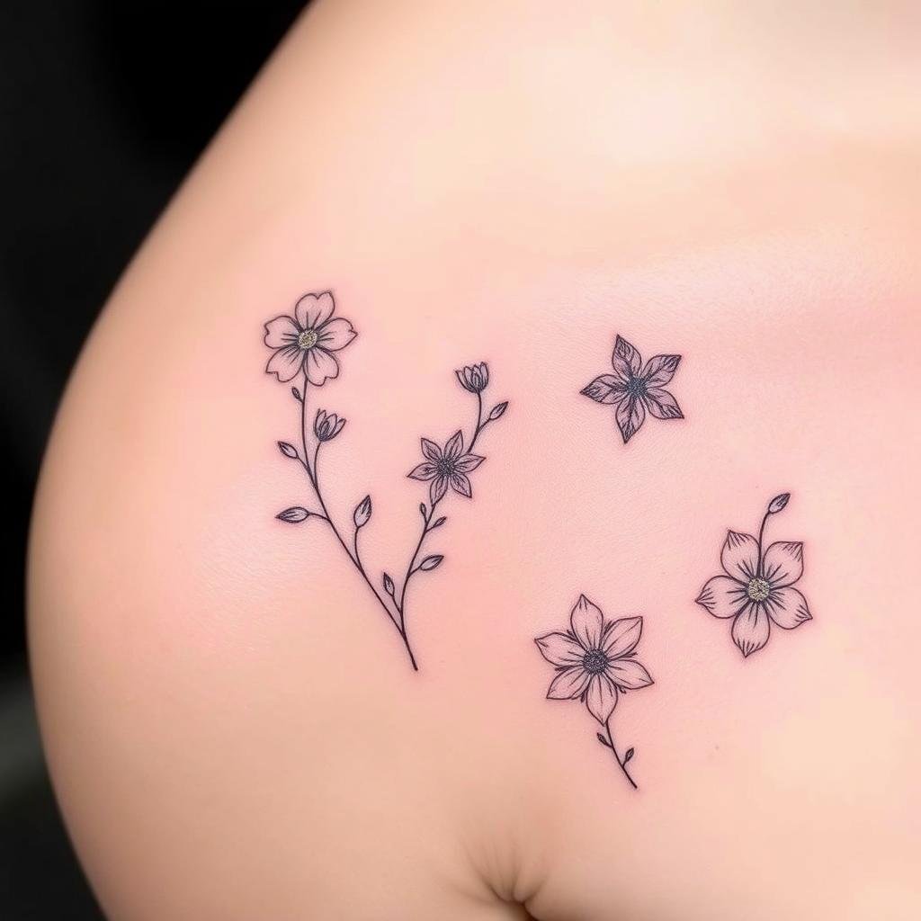 small floral tattoo designs