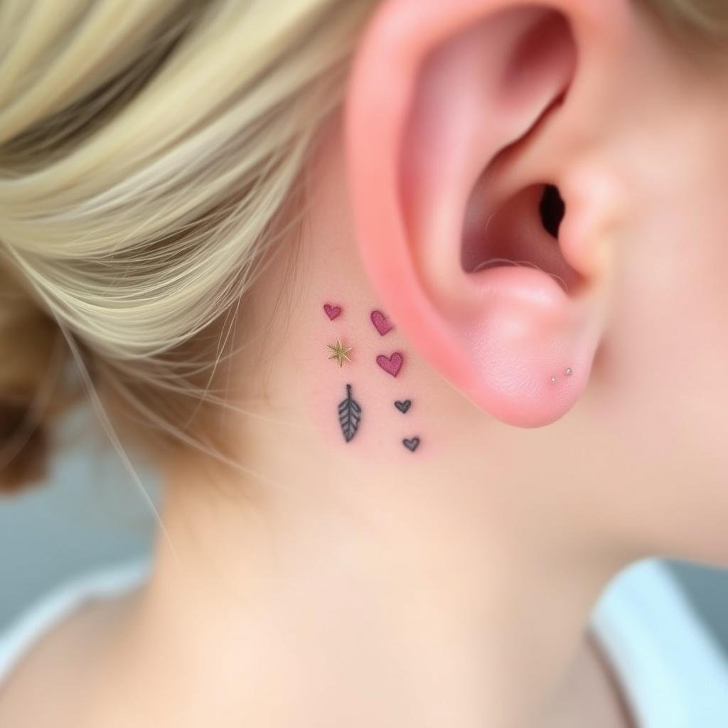 subtle ear tattoo ideas