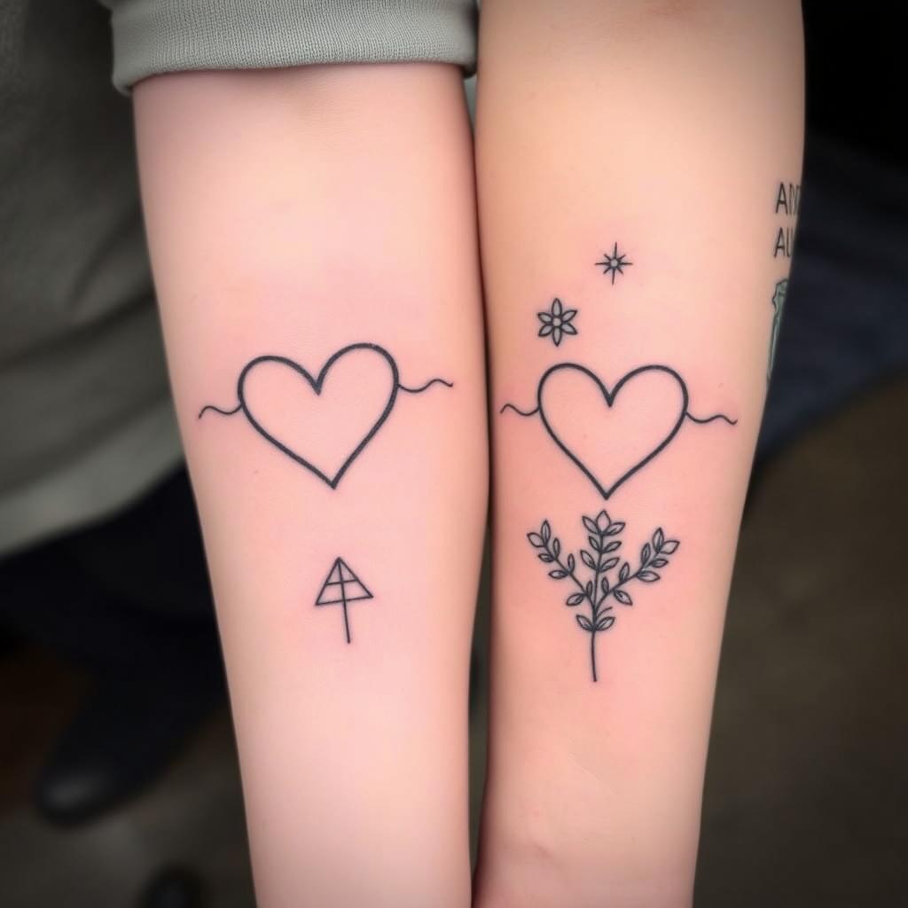 symbolic couple tattoos