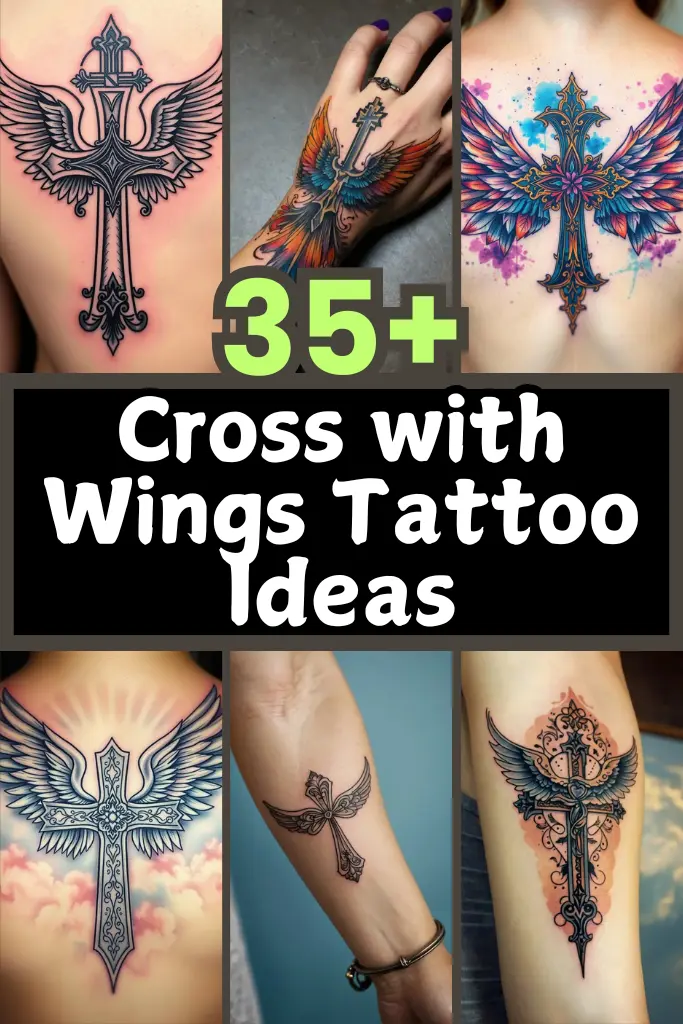 35 Cross with Wings Tattoo Ideas Inspiring Designs