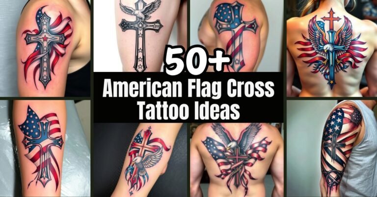 American Flag Cross Tattoo Ideas