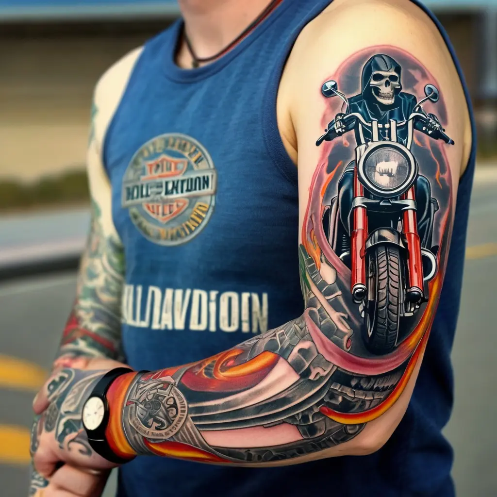 Badass and Bold Harley Tattoo Ideas 3