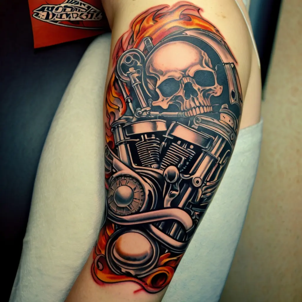 Badass and Bold Harley Tattoo Ideas