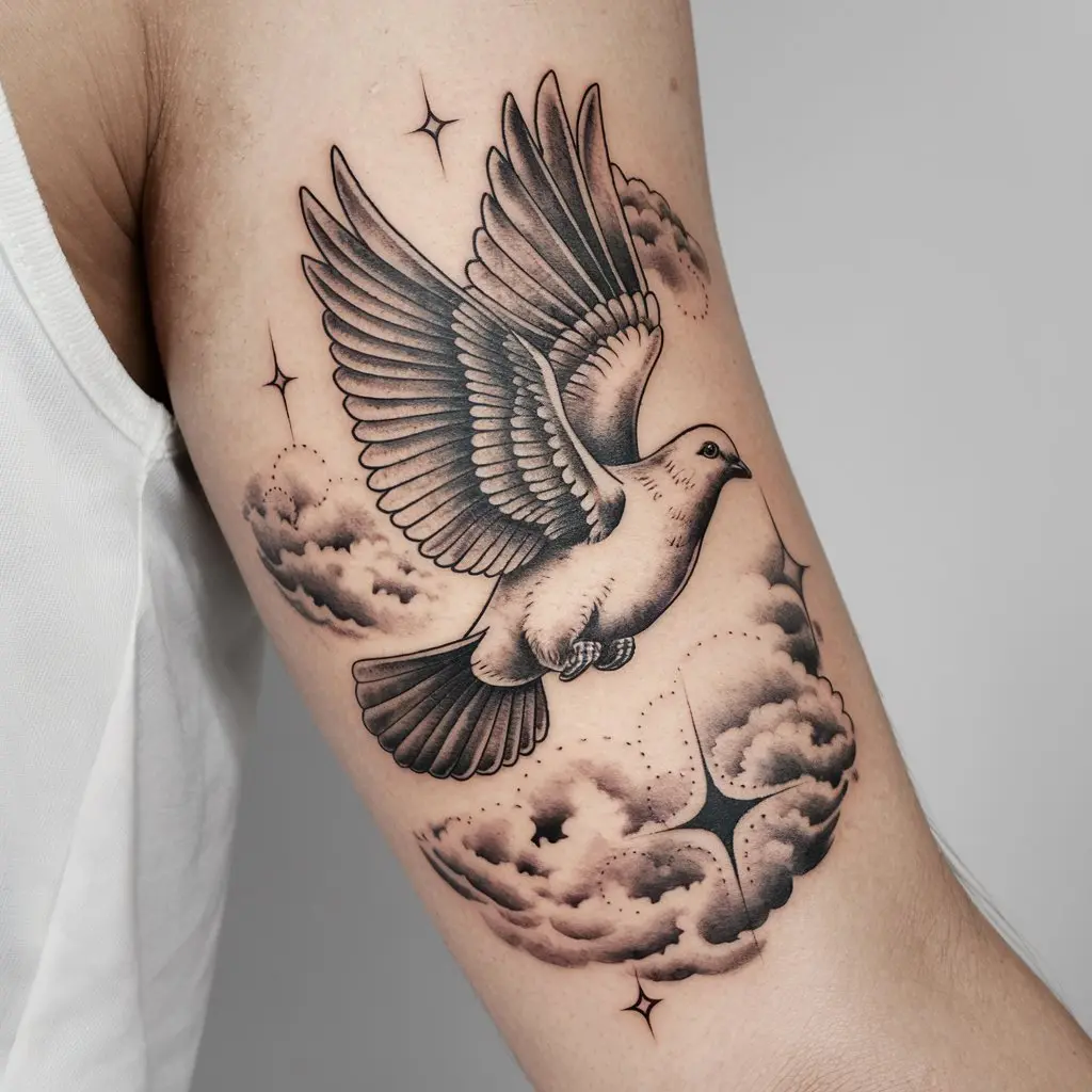 Heaven Dove Tattoos