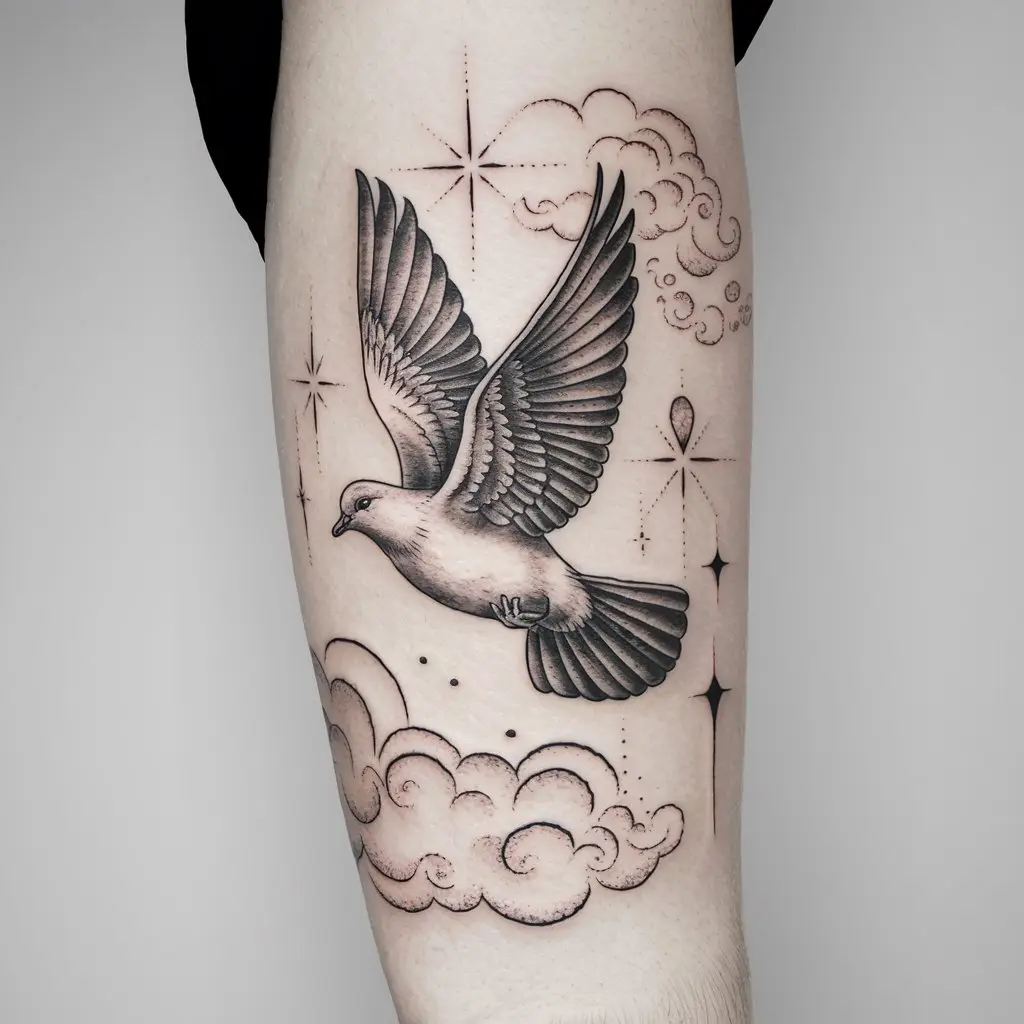 Heaven Dove Tattoos