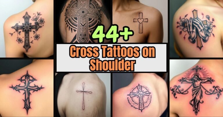 Cross Tattoos on Shoulder