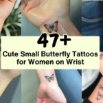 Cute Small Butterfly Tattoos for Women on Wrist