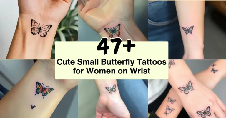 Cute Small Butterfly Tattoos for Women on Wrist