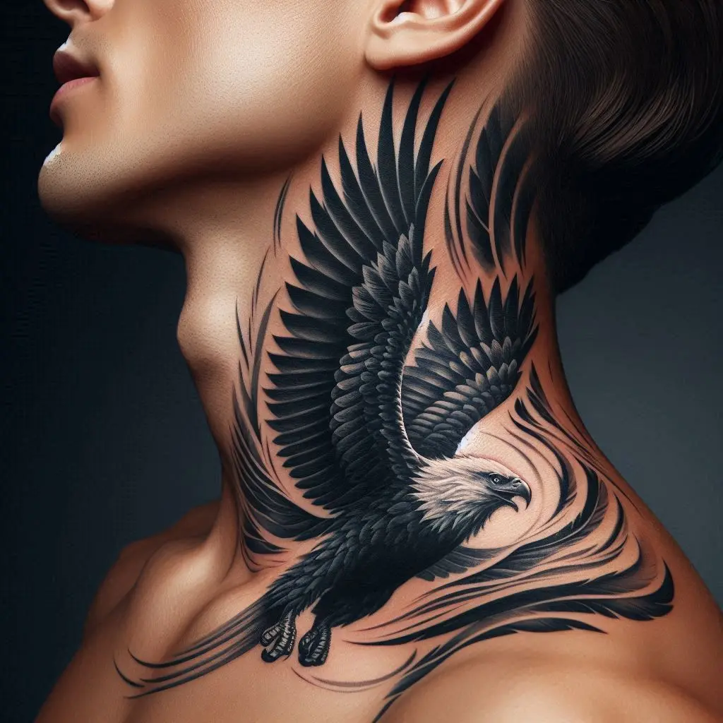 Eagle in Flight Tattoo 3
