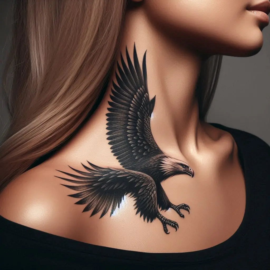 Eagle in Flight Tattoo 4
