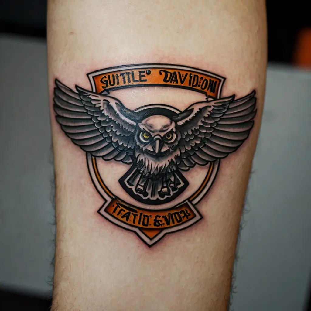 Harley Davidson Tattoo Placement 2