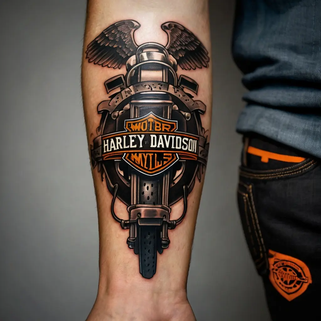 Harley Davidson Tattoo Placement 3