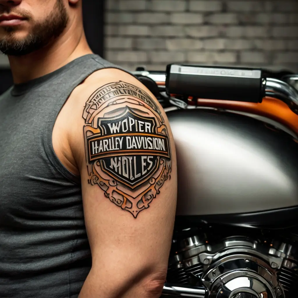 Harley Davidson Tattoo Placement 4