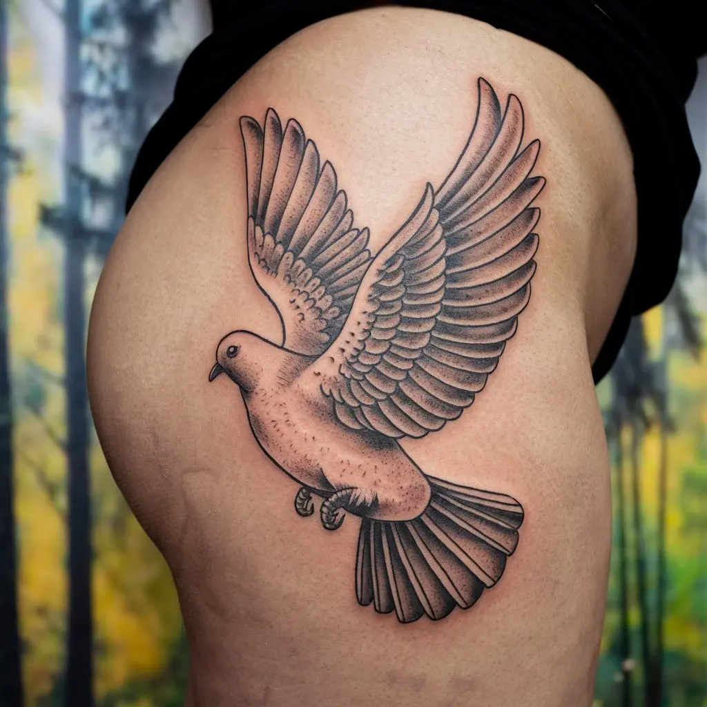 Heaven Dove Tattoo Ideas For Female