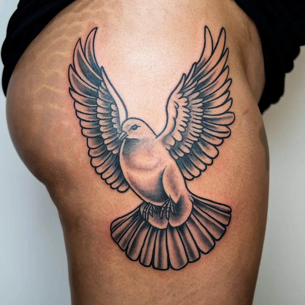 Heaven Dove Tattoo Ideas For Female