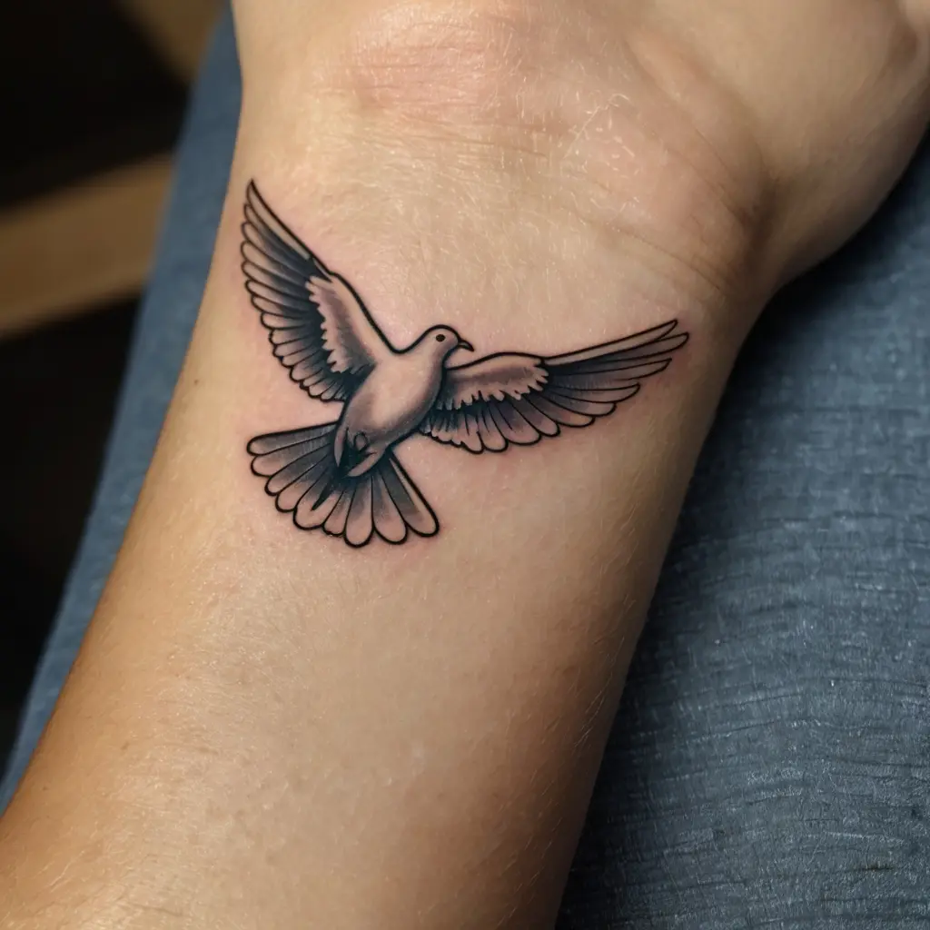 Heaven Small Dove Tattoos