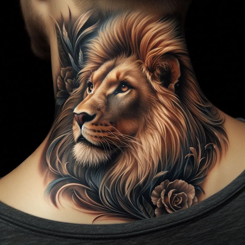 Lion Head Tattoo