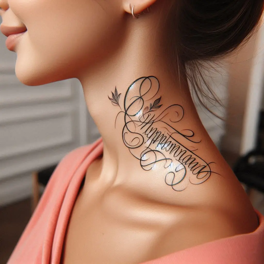 Script Text Tattoo 2