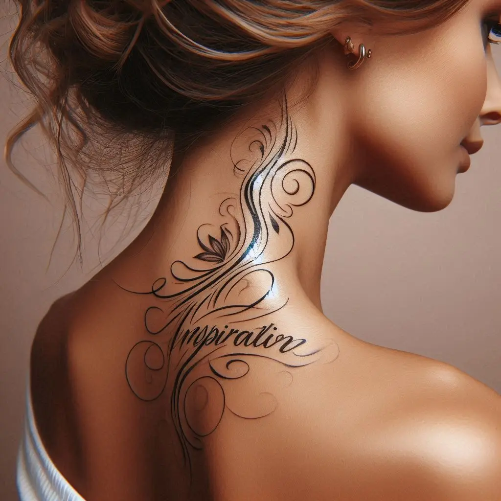 Script Text Tattoo 3