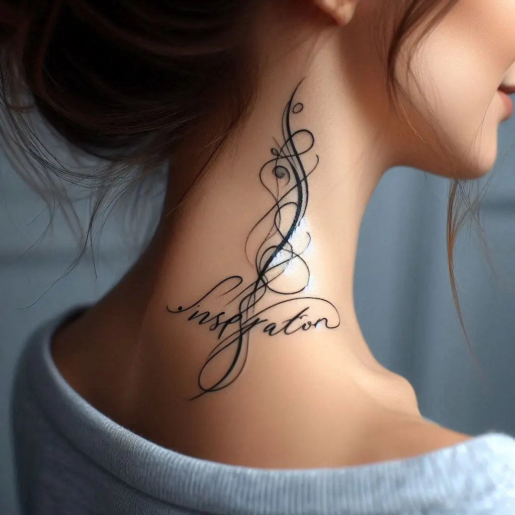 Script Text Tattoo