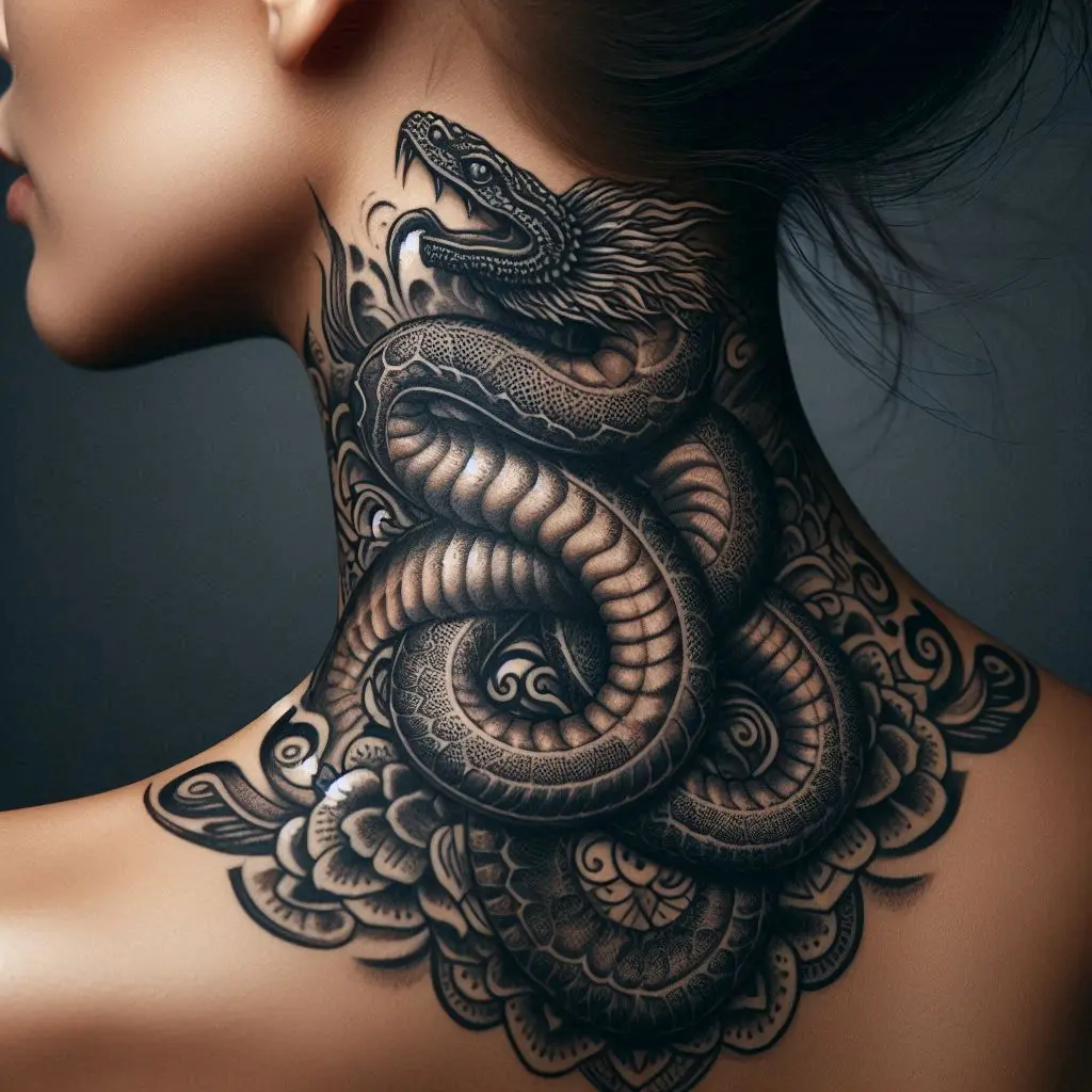 Serpent Wrap Tattoo 4